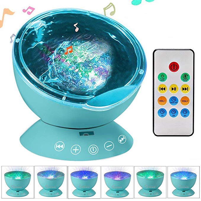 Ocean Wave Projector, Kingcenton 12 LED Remote Control Undersea ...